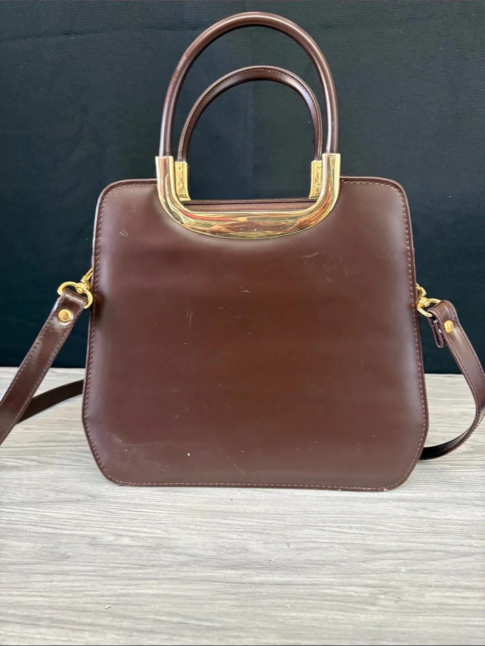 Guess structured satchel